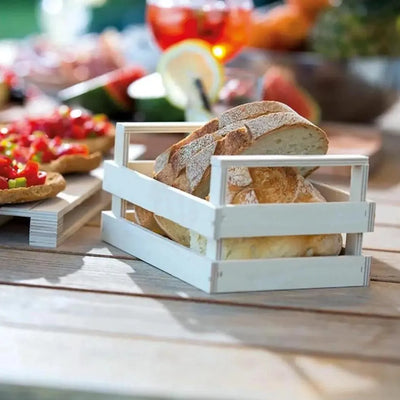 Bisetti 27102 Plywood Cassetta Vintage Bread Box Natural, 20 X 14 X 10 CM