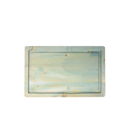 Bisetti 360/1A Wood Vintage Cutting Board Light Blue, 24X36CM - HorecaStore