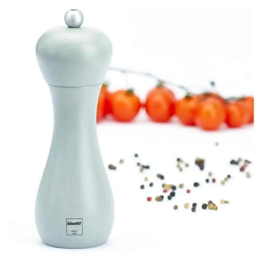 Bisetti 42504 Beechwood Rimini Pepper Mill Grey, 18CM