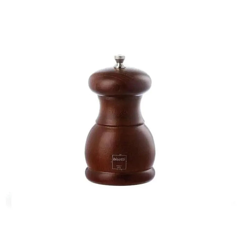 Bisetti 53MST Beechwood Macina Salt Mill Walnut, 11.5CM