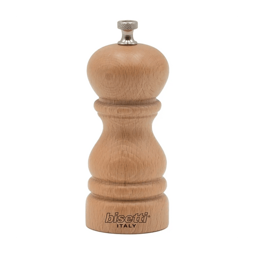 Bisetti 6150N Beechwood Roma Pepper Mill Natural, 13CM