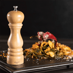 Bisetti 6151N Beechwood Roma Pepper Mill Natural, 19CM