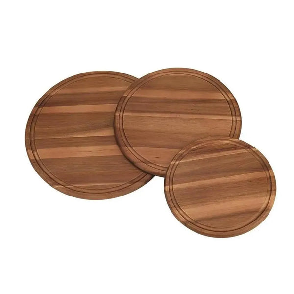 Bisetti 64002 Wood Acacia Round Cutting Board Large, Ø30CM, H1.5CM