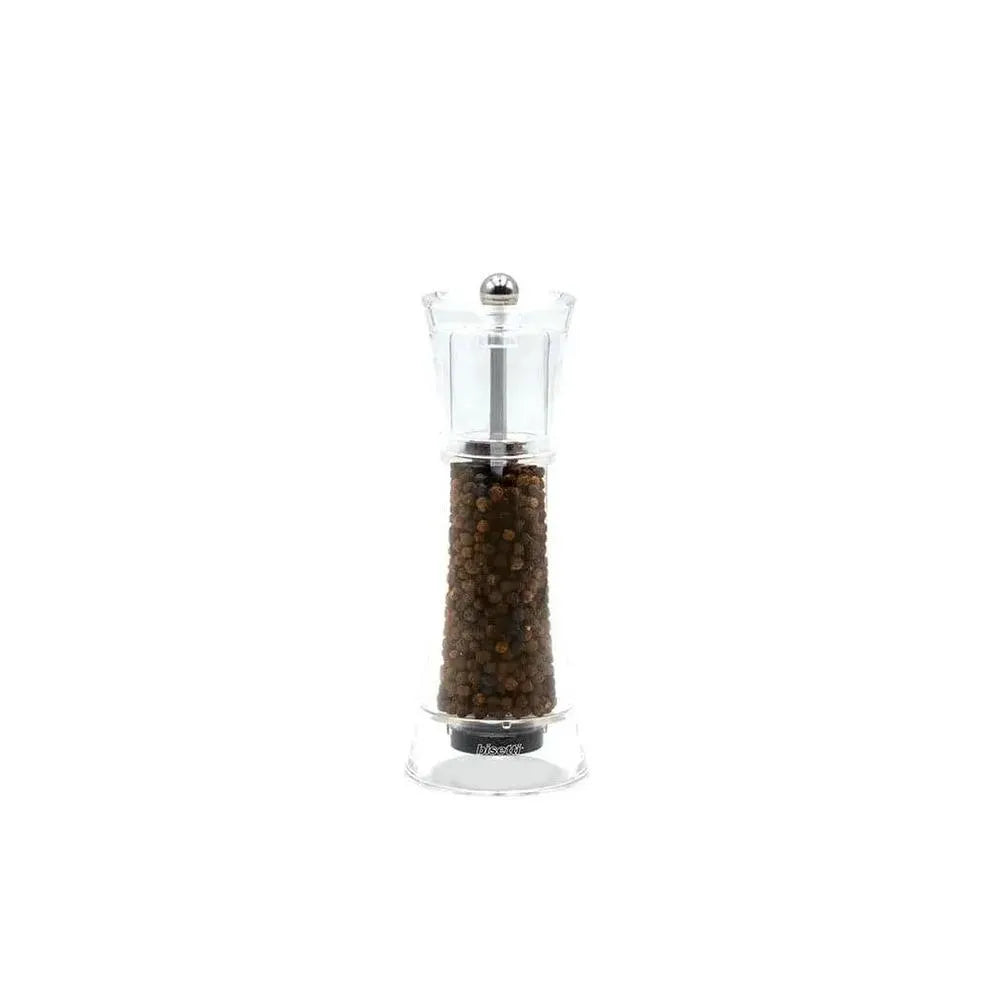 Bisetti 8720 Acrylic Verona Pepper Mill, 17.5CM