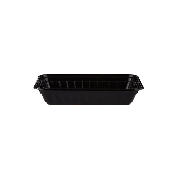 Hotpack Black Base Heavy Duty Rectangular Container Without Lid, 473ml, 300 PCs