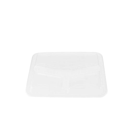 Hotpack Lid For Rectangular 3 Compartments Container (Only Lid), 22.98 x 17.87 x 4.9 cm, 300 Pieces