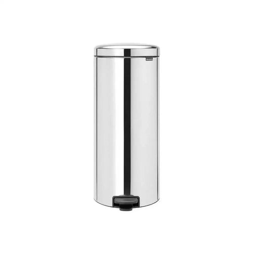 Brabantia Brilliant Steel Touch Bin, 30L with Plastic Bucket