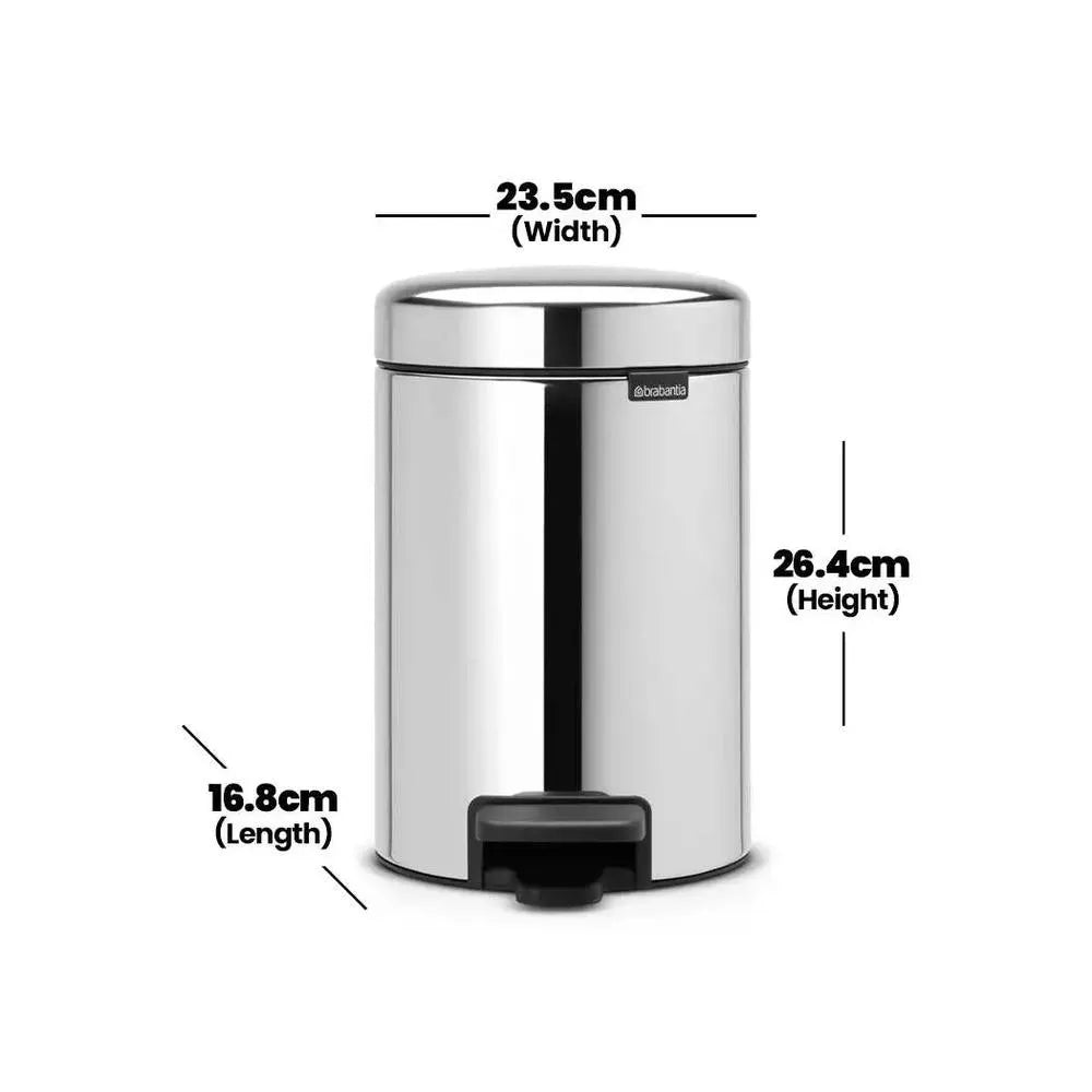 brabantia-newicon-brilliant-steel-pedal-bin-3l-with-plastic-bucket