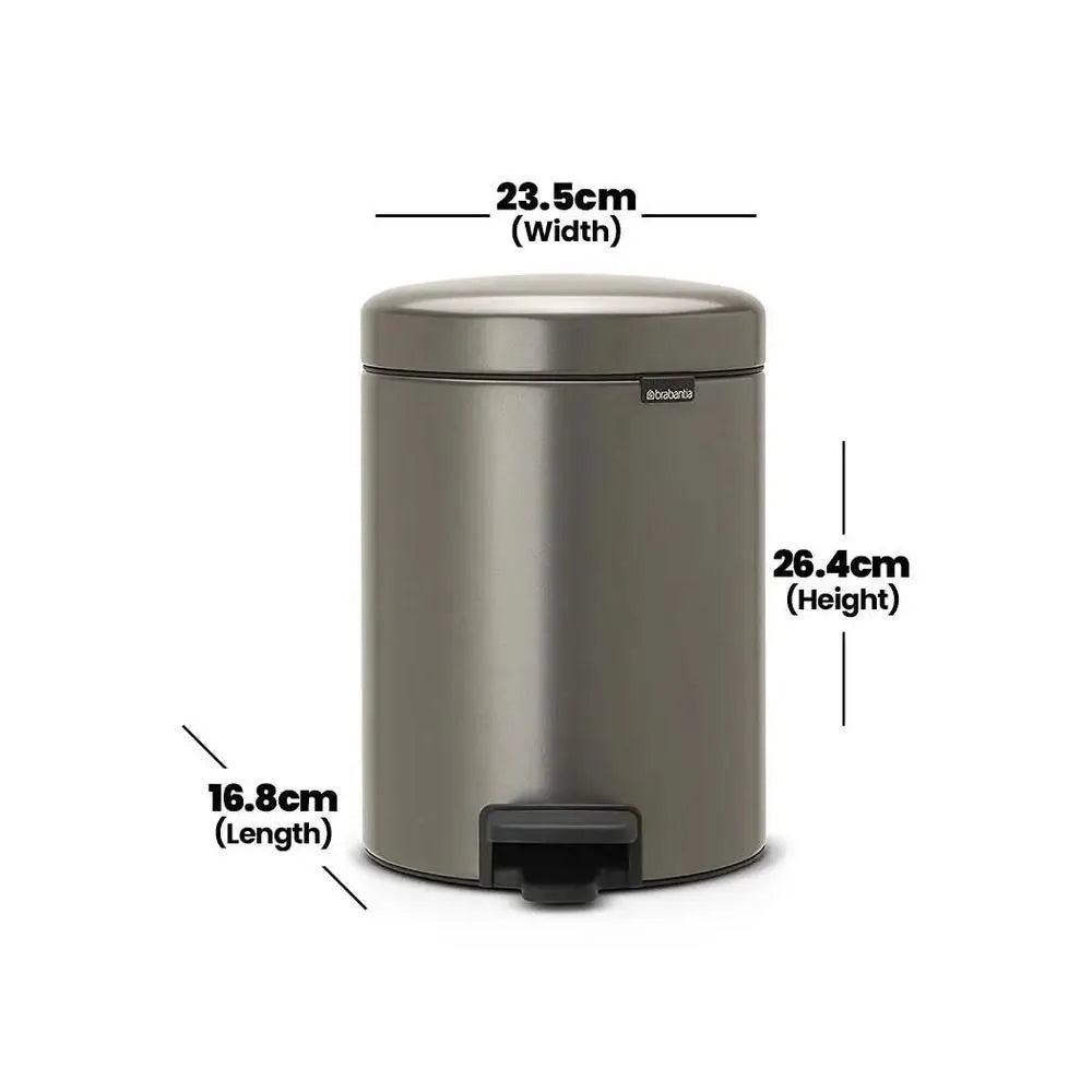 brabantia-newicon-stainless-steel-pedal-bin-3l-with-plastic-bucket