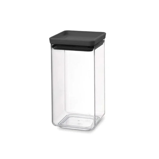 brabantia-plastic-stackable-square-canister-1-6l-dark-grey