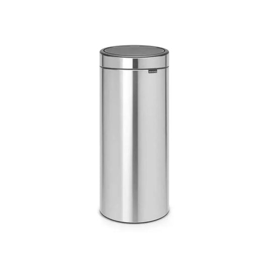 brabantia-smudge-proof-matt-steel-touch-bin-30l-with-plastic-bucket