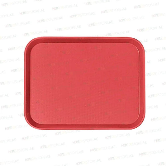 Cambro 1216FF163 Polypropylene Non-Skid Rectangle Serving Tray 30cm*41cm Red - 6/Case