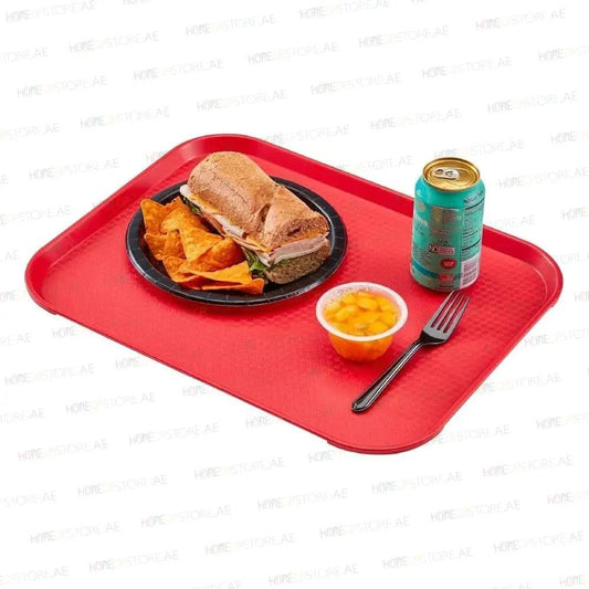 Cambro 1216FF163 Rectangle Serving Tray Red