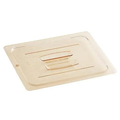 Cambro 20HPCH135 GN 1/2 Hi-Heat  Flat Lid With Handled Amber