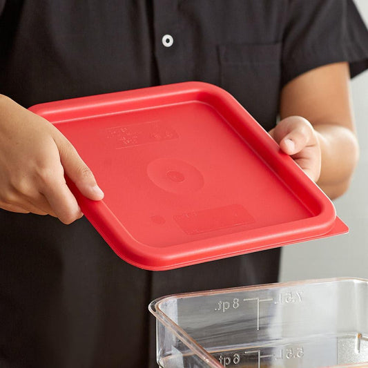 Cambro Camsquares SFC6451 Poly Lid Red