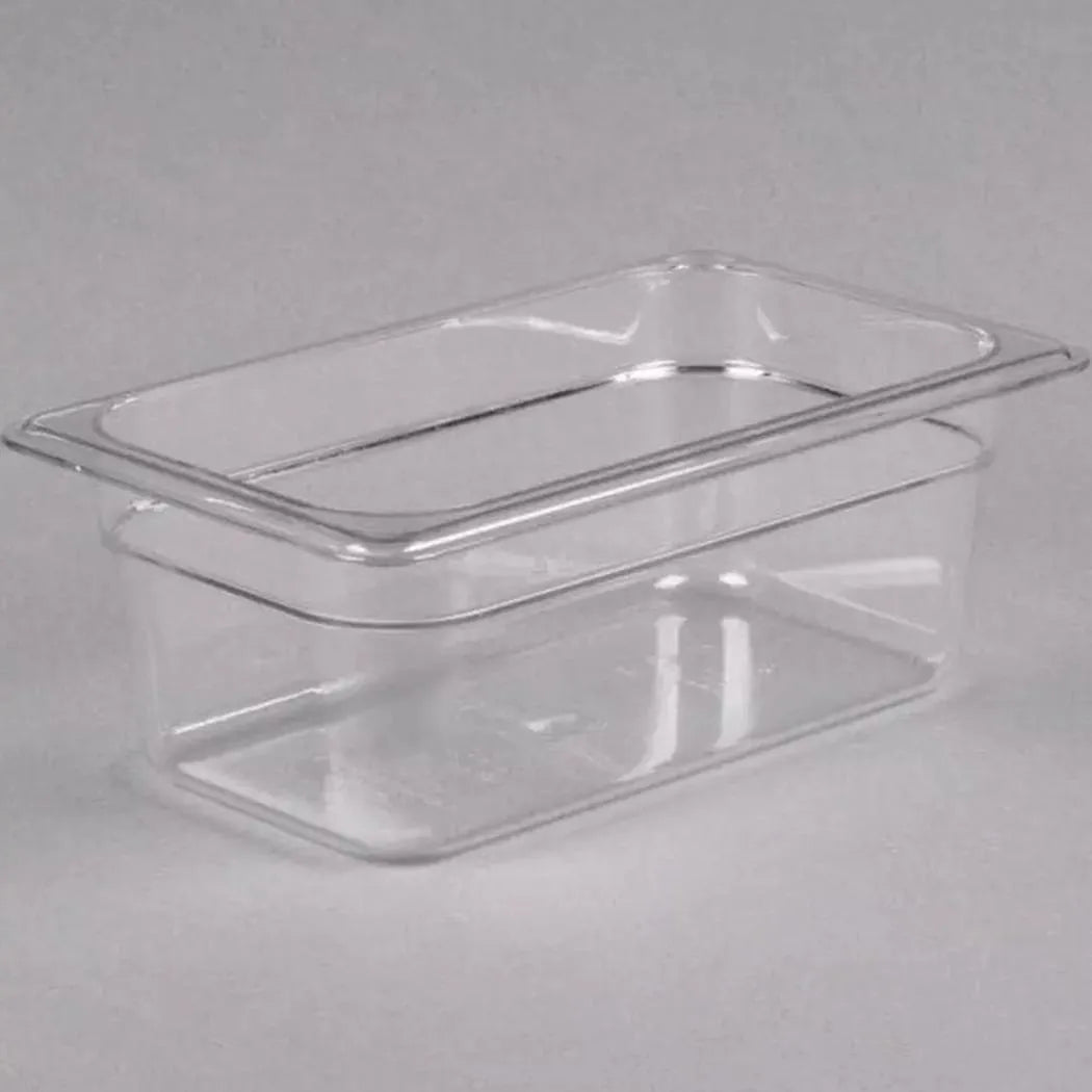 Cambro Camwear 44CW135 GN 1/4 Poly Food Pan Clear Deep 10cm