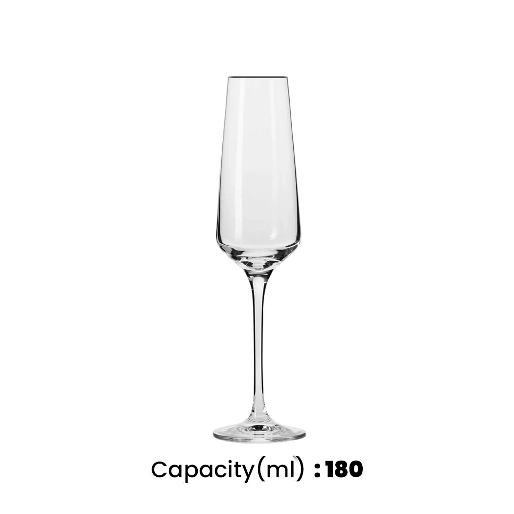 Krosno Avant-Garde Champagne Flute 180 ml, Set Of 6