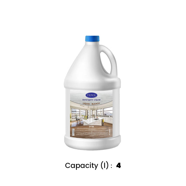 THS Liquid Bleach,  4 Ltr, 12 can