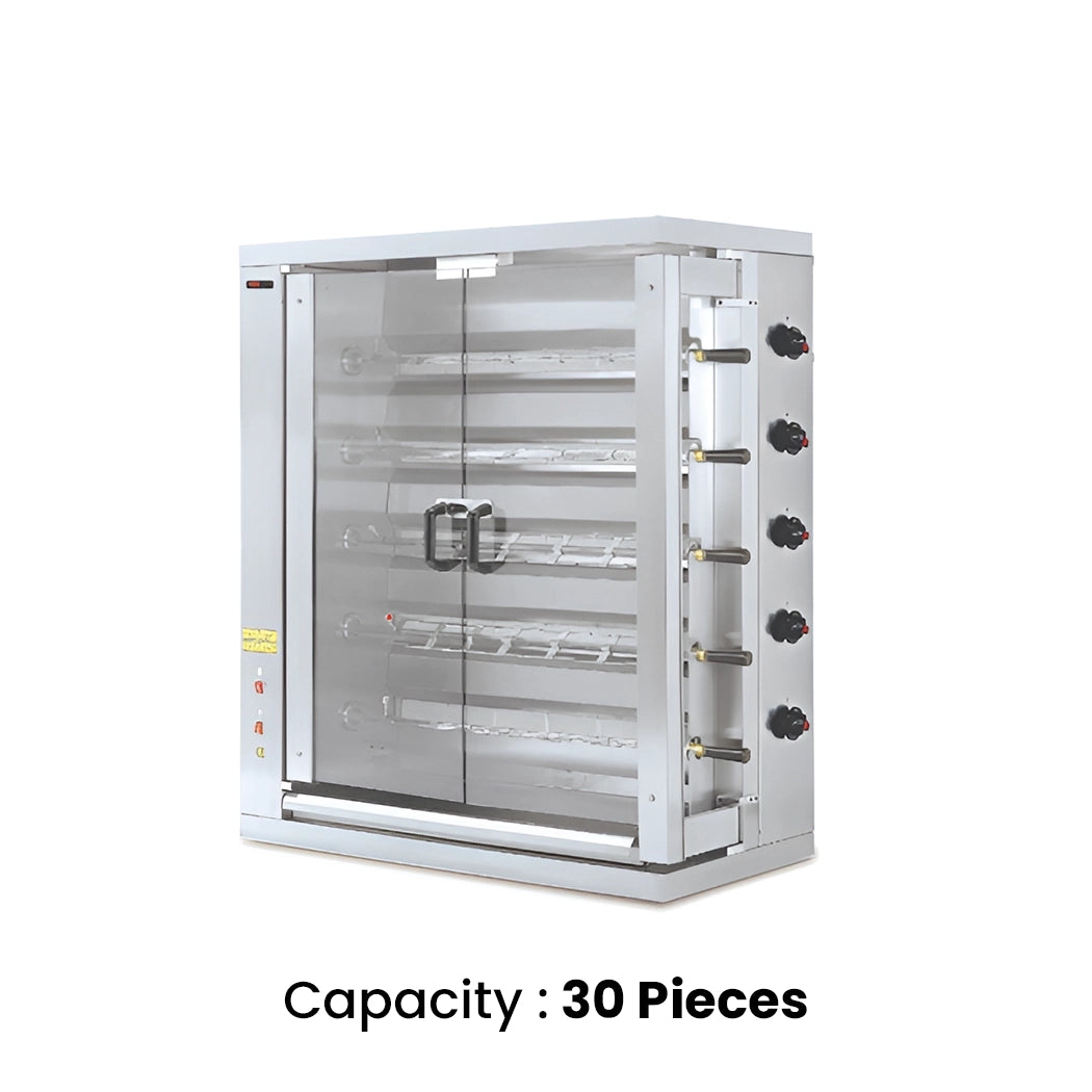 Empero Electrical Chicken Rotisserie, Cpty 30 Pieces, 16.5 kW, 109.8 x 48 x 117 cm