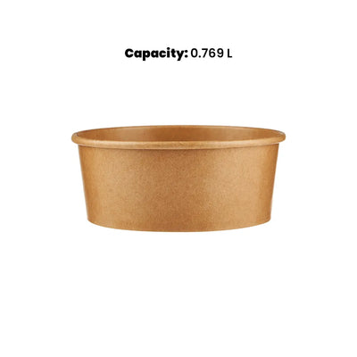 hotpack kraft paper salad bowl 769 ml 560 pcs