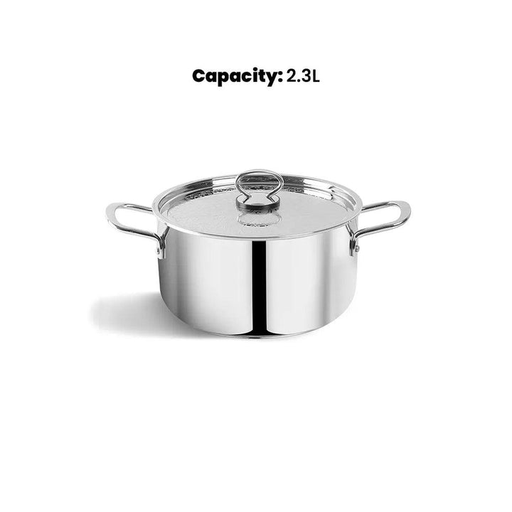 Pradeep Domestic Cookpot With Stainless Steel Design Lid, 2.3 Liter - HorecaStore