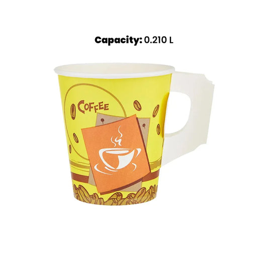 hotpack paper cup with handle 210 ml 1000 pcs