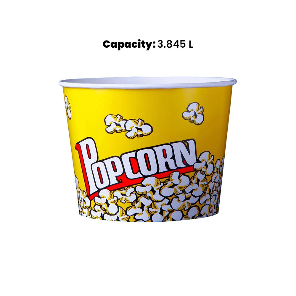 hotpack round popcorn round paper tub 3845 ml 150 pcs