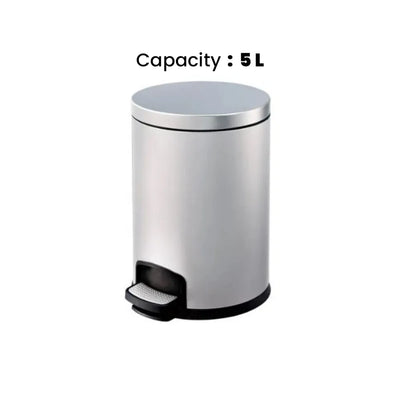 THS JF903979 Stainless Steel Pedal Bin 5L