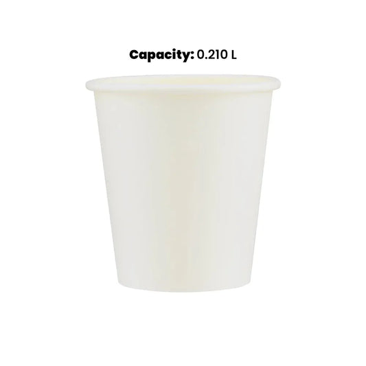 hotpack white paper cup without handle 210 ml 1000 pcs