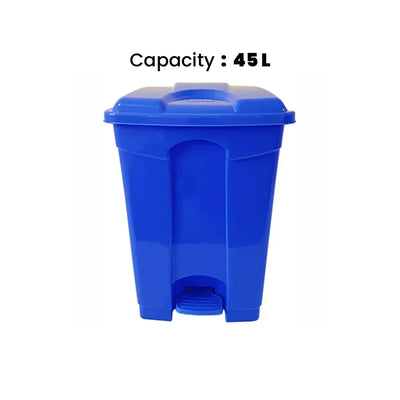 THS AF07331 Blue Garbage Pedal Bin 45L