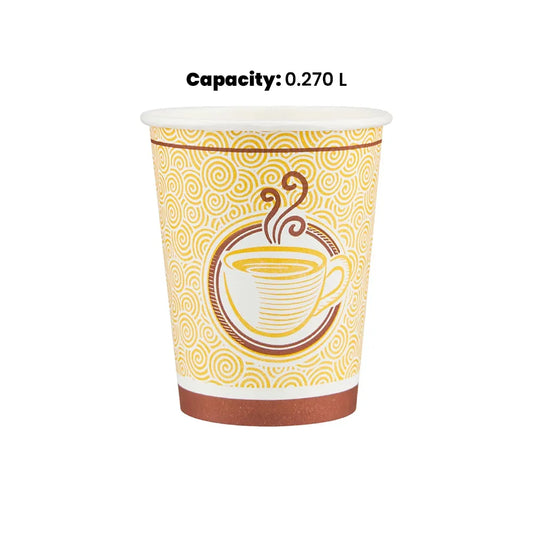 hotpack paper cup without handle 270 ml 1000 pcs