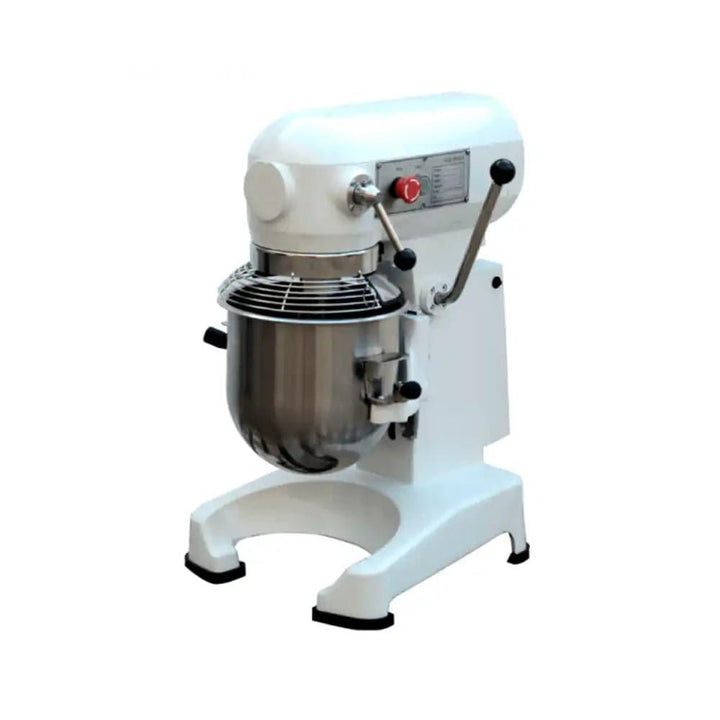 capinox b20gfa planetary mixer with high performance worm drive and gear hard drive heavy duty painted cast iron and stainless steel structure 20 liters capacity electric power 0 75 kw 76 5 x 52 x 42 cm