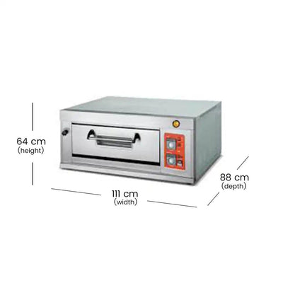 capinox gdo 11l single deck gas oven stainless steel 111 x 88 x 64 cm capacity 1 layer 1 tray