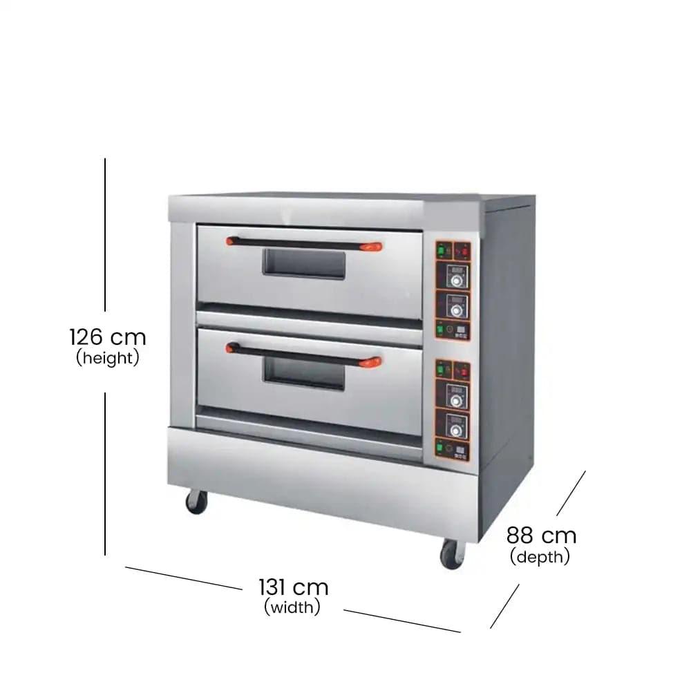 capinox gdo 24 l double deck gas oven stainless steel 131 x 88 x 126 cm capacity 2 layers 4 trays