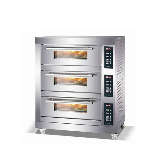 Capinox YG-24 Gas Bake Oven With Digital Control Panel 141 x 86 x 143 cm 2 Decks 4 Trays - HorecaStore