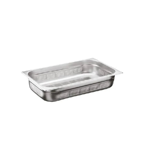 Chef360 USA 18/10 Stainless Steel Perforated GN Pan 1/1  10 cm Deep