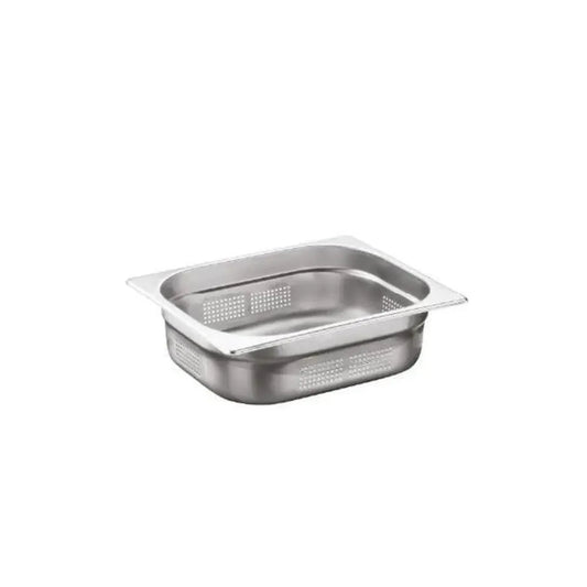 Chef360 USA 18/10 Stainless Steel Perforated GN Pan 1/2  10 cm Deep