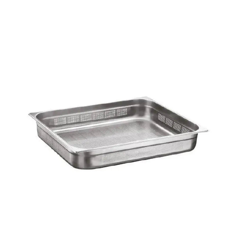 Chef360 USA 18/10 Stainless Steel Perforated GN Pan 2/1 2 cm Deep