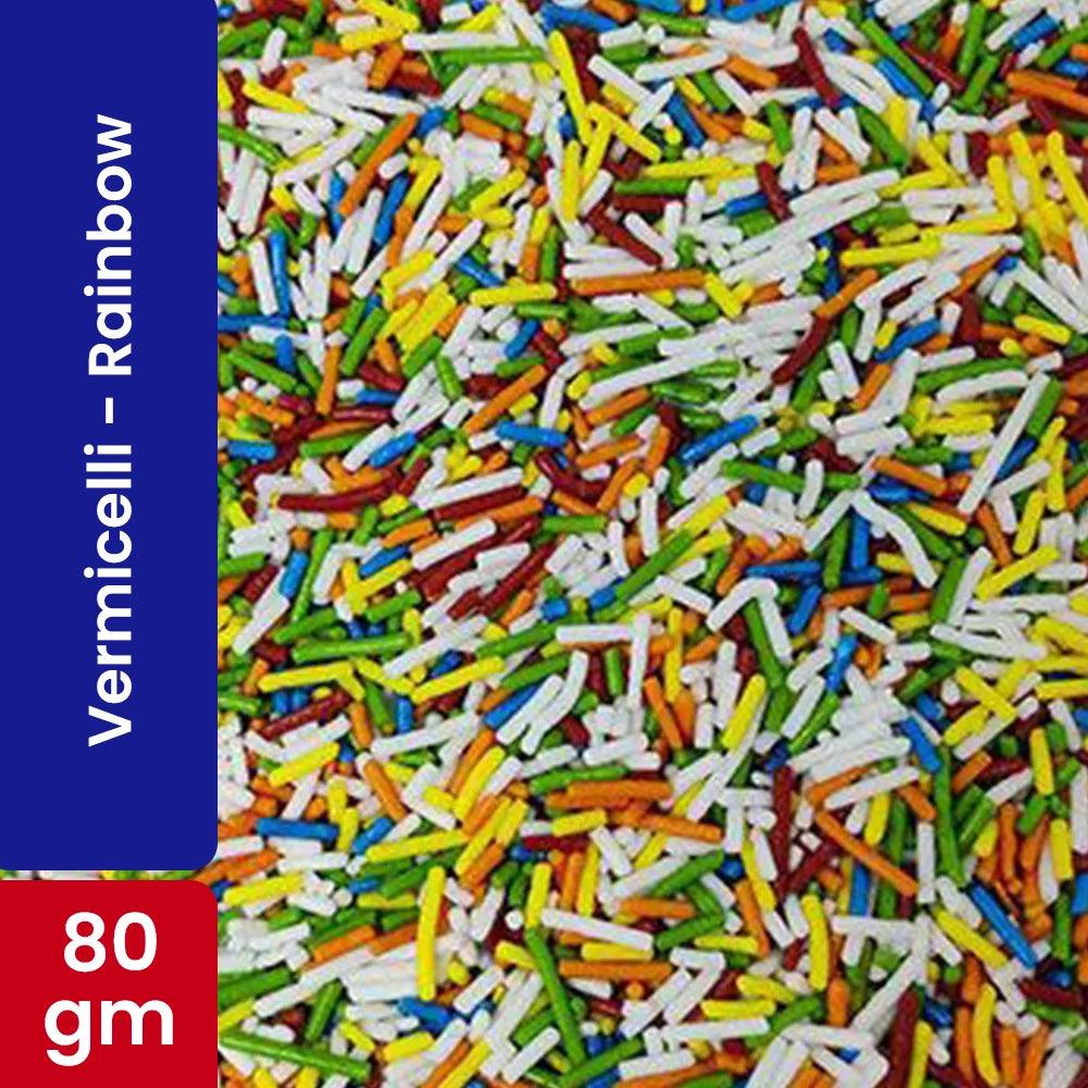 Choco Lake Compound Vermicelli Rainbow / Sprinkles 80G   HorecaStore