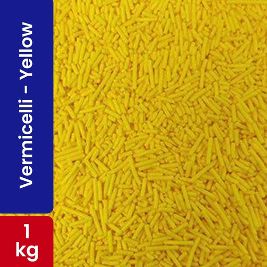 Choco Lake Compound Vermicelli Yellow / Sprinkles 1KG   HorecaStore