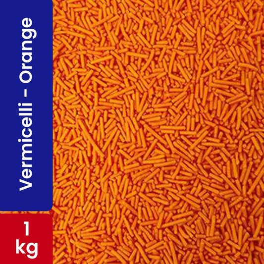 Choco Lake Compound Vermicelli Orange / Sprinkles 1KG   HorecaStore