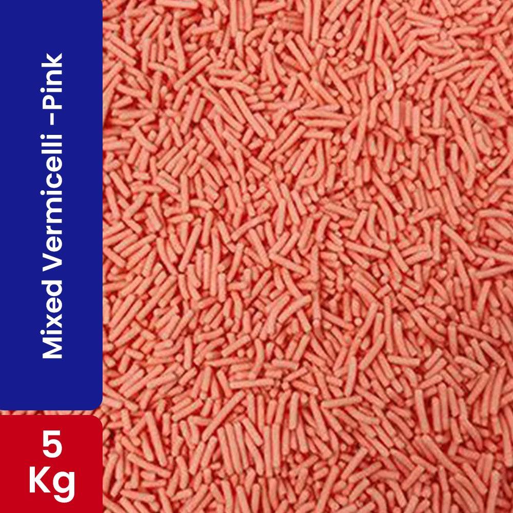 Choco Lake Compound Vermicelli Pink / Sprinkles 5KG   HorecaStore