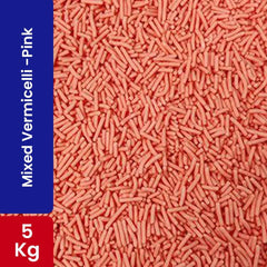 Choco Lake Compound Vermicelli Pink / Sprinkles 5KG