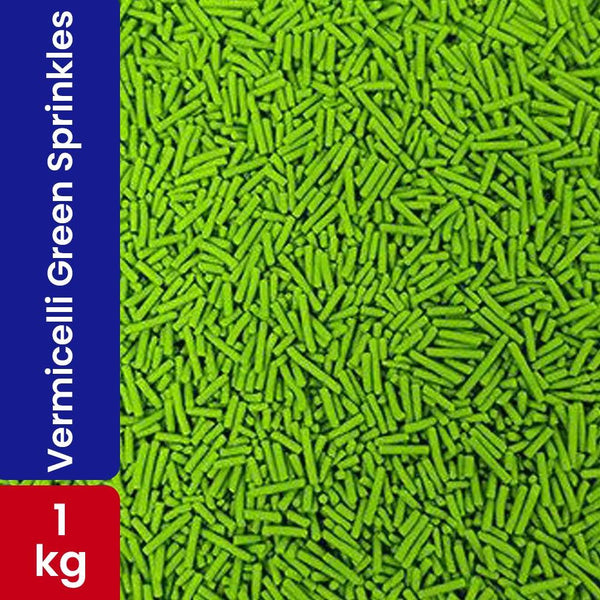 Choco Lake Compound Vermicelli Green / Sprinkles 1KG   HorecaStore