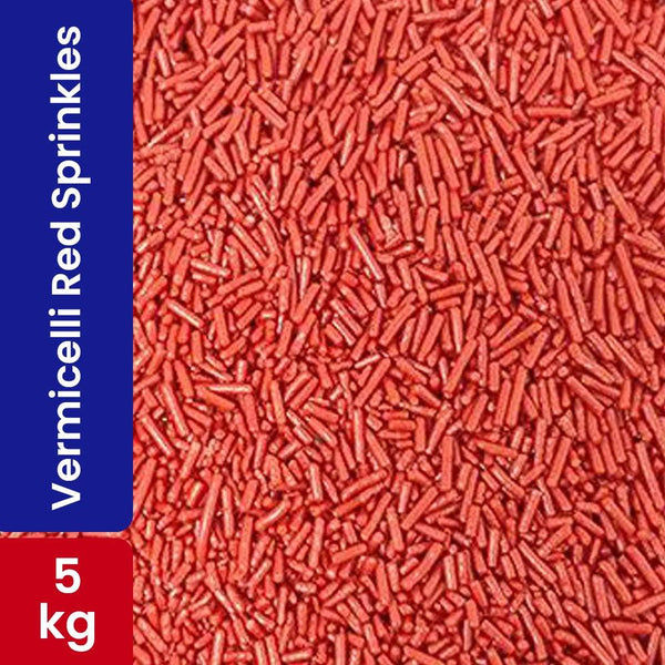 Choco Lake Compound Vermicelli Red / Sprinkles 5KG   HorecaStore