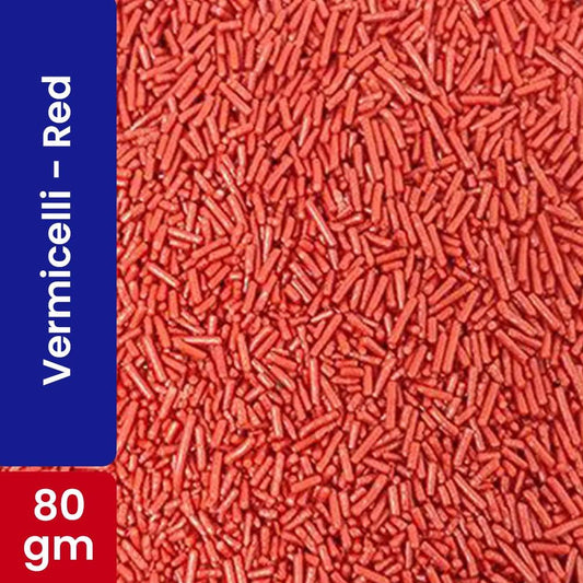 Choco Lake Compound Vermicelli Red / Sprinkles 80G   HorecaStore