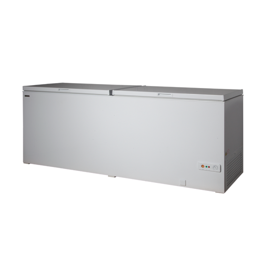 Coldera CL 600 DSL Electric Deep Freezer Double Solid Lid Chest Freezer 655 L, Power 2.25KW, 210 X 76 X 89 cm