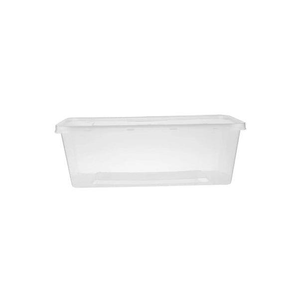 Hotpack Rectangular Clear Microwave Container Without Lid, 17.5 x 11.5 x 5 cm, 650 ml, 500 PCs