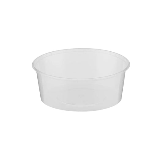 Hotpack CIear Microwave Round Container Without Lid, 6.5 x 11 x 9 cm, 400 mI, 500 PCs