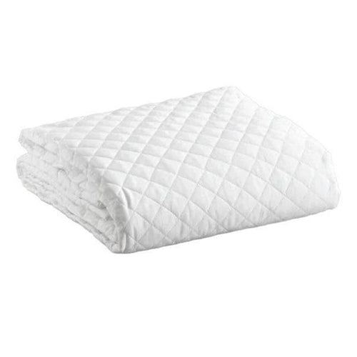 Comfort Quilted Mattress Protector King 100 % Cotton,180 x 200 + 30 cm,  Breathable, Soft, Noiseless Fitted, Diamond Pattern